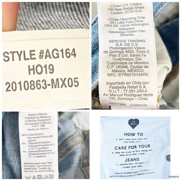 Madewell 11" High-Rise Skinny Jeans in Maricopa Wash AG164 size 27 - Picture 5 of 8